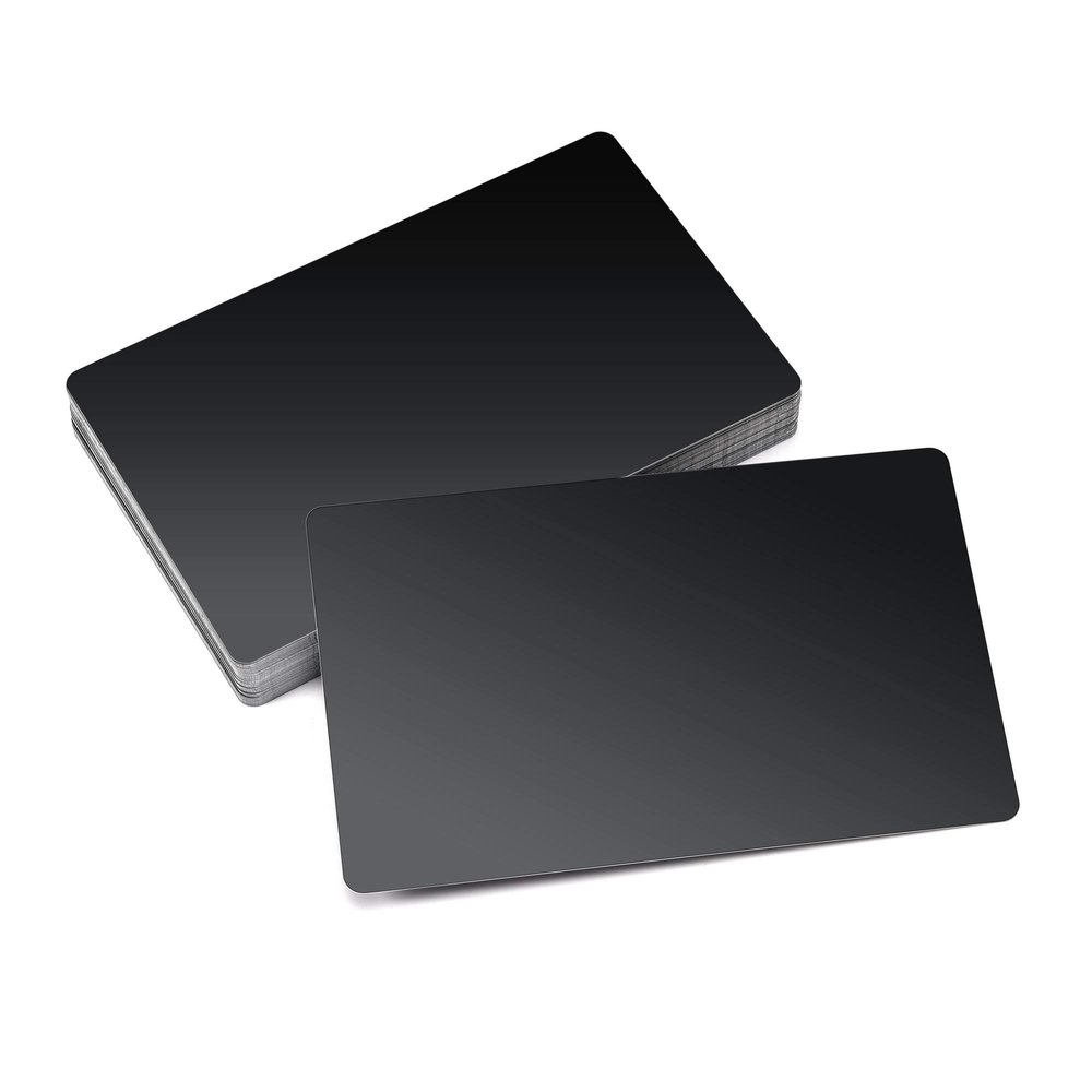 Faletony 50-Pack Aluminum Metal Business Card Blanks