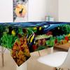 Morbuy Washable 3D Dolphin Tablecloth, Rectangular Water-Resistant Polyester, 55 x 87 in view 3