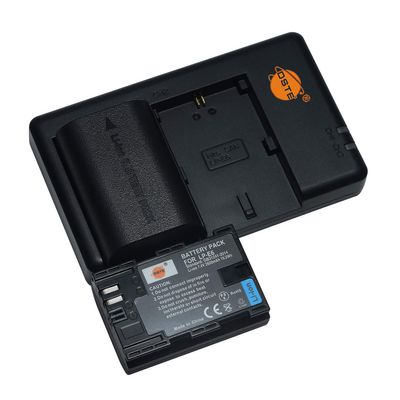 LP-E6 2-Pack Rechargeable Replacement Batteries with Dual Charger for Canon EOS 90D, EOS Ra, EOS R, EOS 6D Mark II, EOS 5D Mark IV, EOS 80D, XC10, EOS 5DS, EOS 5DS R, XC15, and More
