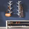 Premium Racks Coat Rack & Hat Shelf - Modern Wall-Mounted Design - White view 1