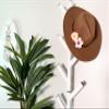 Premium Racks Coat Rack & Hat Shelf - Modern Wall-Mounted Design - White view 3