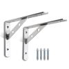 2-Pack Heavy-Duty Stainless Steel Shelf Brackets view 1