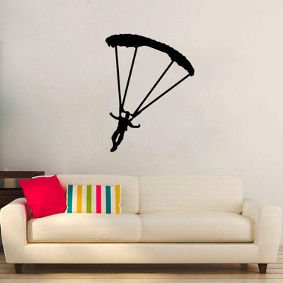 Parachute Sport Wall Sticker for Living Room or Bedroom, Personalized PVC, 45.2 × 60 cm