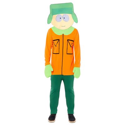 Amscan Adult Kyle from South Park Costume, Fleece Jumpsuit with Attached Mittens and Mask