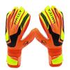 YGLONG Kids' Latex Goalkeeper Gloves with Finger Protection, Orange, Size 6 view 1