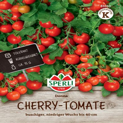 Sperli Cherry Tomato Seeds Dona, F1 83310 – High-Yield Cocktail Tomato for Pots and Beds