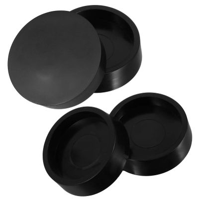 Rubber Furniture Stoppers for Chair Legs, Round Non-Slip Pads, 4-Pack