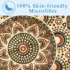 BestIdeas Round Blanket with Mandala Floral Pattern, Soft and Warm, 150 x 100 cm view 3