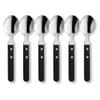 Amefa PIZZA Steak Spoon Set for 6, 18/0 Stainless Steel, Plastic Handles view 1