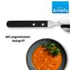 Amefa PIZZA Steak Spoon Set for 6, 18/0 Stainless Steel, Plastic Handles view 3