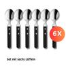 Amefa PIZZA Steak Spoon Set for 6, 18/0 Stainless Steel, Plastic Handles view 4