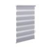 OBdeco Double Roller Blind, No-Drill Clamp Mount, 95 x 220 cm, Light Gray view 1