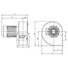 CMP-620-2T, 20 cm impeller, 2710 rpm, max. airflow 765 m³/h, 29.8 x 34.7 x 32.1 cm (Ref. 1012558) view 2