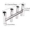 Wall-Mounted 316 Stainless Steel Rod Holder, 4 Tubes view 2