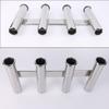 Wall-Mounted 316 Stainless Steel Rod Holder, 4 Tubes view 3