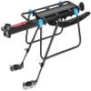 Mountain Bike Rear Rack, Adjustable Aluminum Alloy Rack with Reflective Fenders, 110 lb Capacity view 1