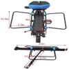 Mountain Bike Rear Rack, Adjustable Aluminum Alloy Rack with Reflective Fenders, 110 lb Capacity view 4