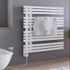 Schulte Breda Towel Radiator with Heating Element 3, Left Installation, Alpine White, H02410660-E3L 04 view 3