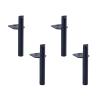 L-Shaped European-Style Metal Furniture Legs for Coffee Tables, Sofas, Cabinets and TV Stands, 4-Pack, 130 mm, Matte Black view 1