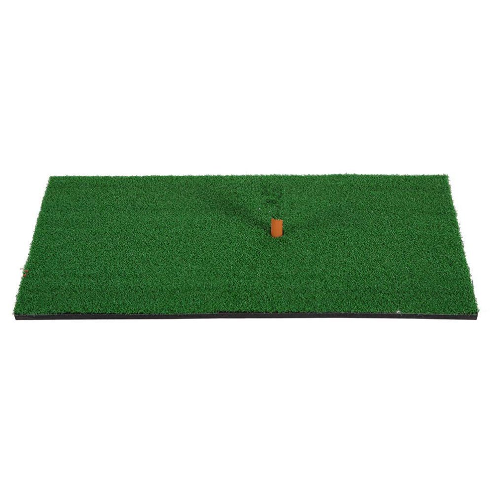 Green Nylon Golf Practice Putting Mat, Portable for Indoor and Outdoor Use