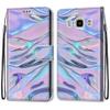 ShinyCase Flip Wallet Case for Samsung Galaxy J7 2016, Purple-Pink Pattern view 1