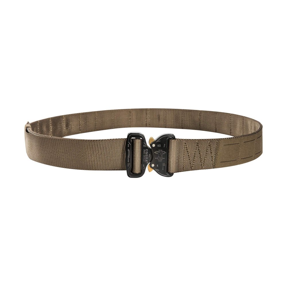 Tasmanian Tiger TT Modular Belt, Adjustable Duty Belt with Laser-Cut MOLLE, COBRA Buckle, Coyote Brown, Size L