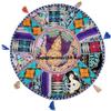 Handmade Vintage Patchwork Floor Cushion Cover, Cotton, Boho Chic view 1