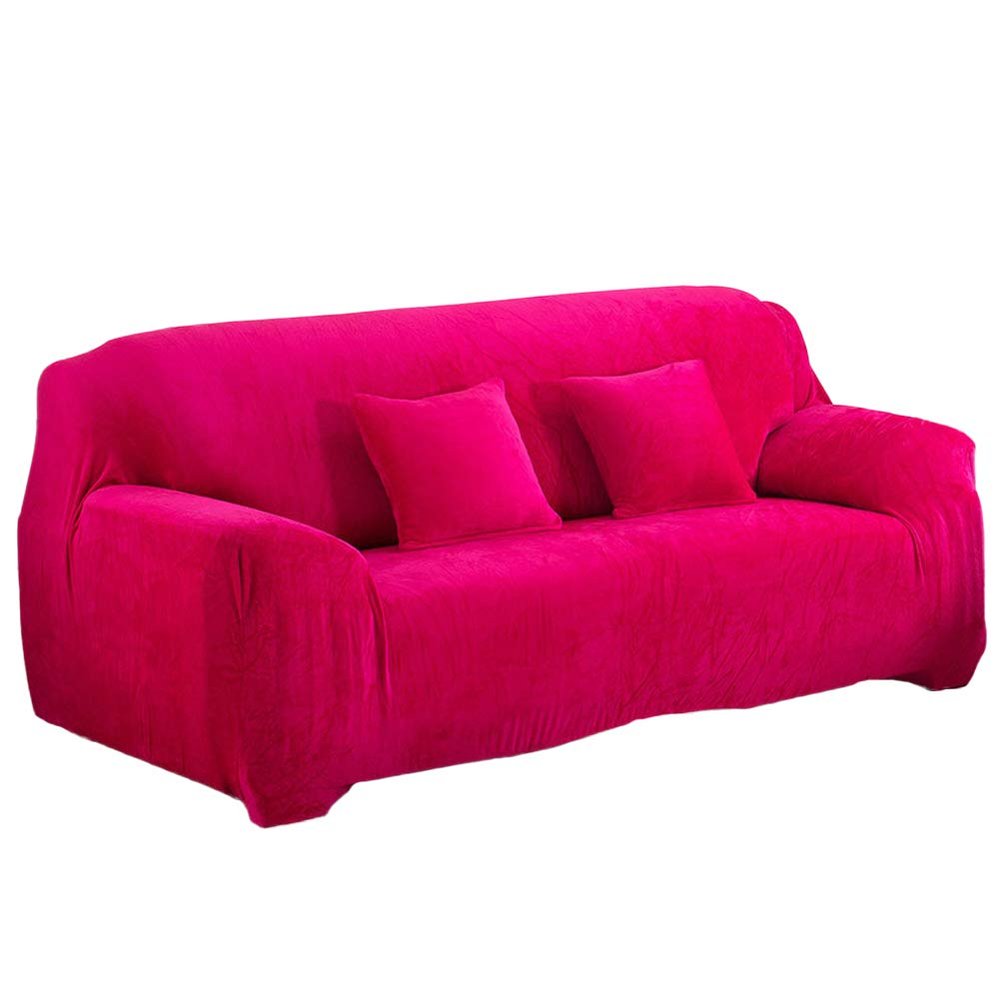 Stretch Velvet Sofa Slipcover with Non-Slip Fit