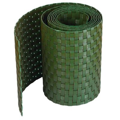 workingHOUSE Green Polyrattan Privacy Strips for Double Wire Mesh Fences