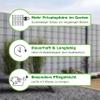 workingHOUSE Green Polyrattan Privacy Strips for Double Wire Mesh Fences view 4