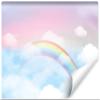 Muralo Non-Woven Photo Wallpaper 360 x 240 cm, Fairy-Tale Rainbow Sky for Kids' Room view 2