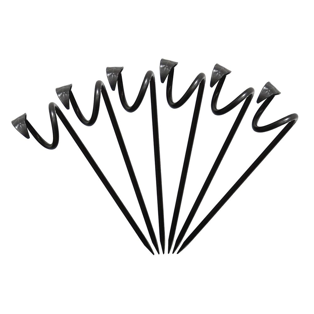 Achla Designs Hose Guides with Leaf Ends, 6-Pack
