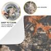 HaJie Quick-Dry Dish Drying Mat, Vintage Leaves Camo, 40.6 x 45.7 cm view 2