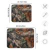 HaJie Quick-Dry Dish Drying Mat, Vintage Leaves Camo, 40.6 x 45.7 cm view 3