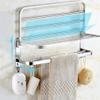 WLVG Bathroom Towel Rack with Two Towel Bars, SUS 304 Stainless Steel, 80 cm view 4