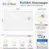 Art-of-Baan Premium Shower Tray with DIN Connection, Drain Assembly, White, 160 x 90 cm view 2