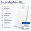 Art-of-Baan Premium Shower Tray with DIN Connection, Drain Assembly, White, 160 x 90 cm view 4