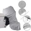 Outboard Motor Cover, 600D Heavy-Duty Tear-Resistant Oxford Fabric, Gray, 6–15 HP view 4