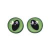 Sibylle's Gift Items 2 Pairs of Cat Eyes for Sewing, Green-Black, 12mm Diameter view 1