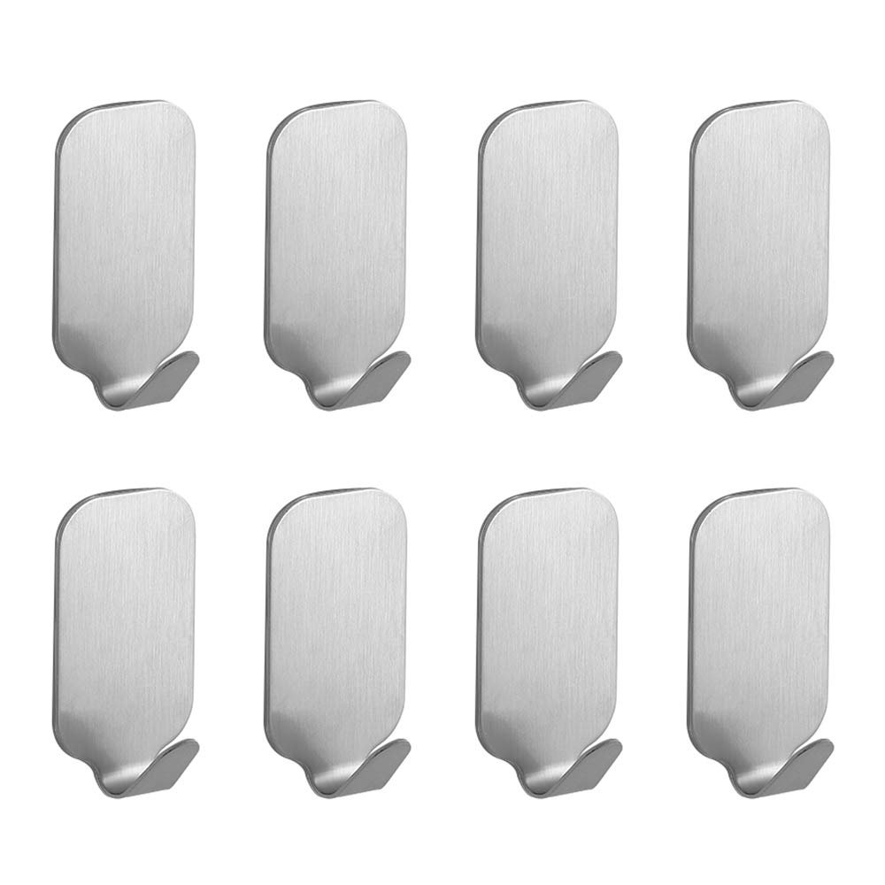 Ubrand Self-Adhesive Heavy-Duty Wall Hooks, 8-Pack