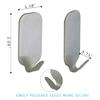 Ubrand Self-Adhesive Heavy-Duty Wall Hooks, 8-Pack view 4