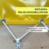 TENDAGGIMANIA Extra-Strong PVC Tarp with Aluminum Grommets, 650 g/m², 6 x 6 m, Yellow view 2