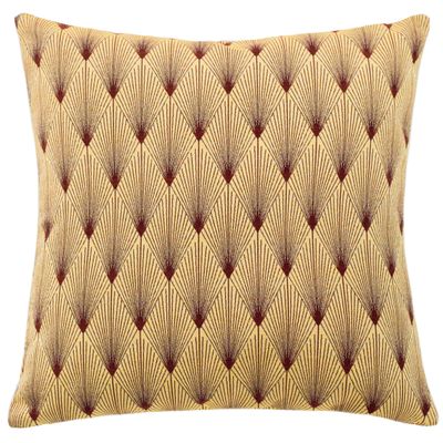 Gold Yellow Geometric Woven Cushion Cover, 45 x 45 cm (1 pc.)