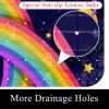 Bennigiry Eco-Friendly Non-Slip Bathtub Mat, Latex-Free, 67 x 37 cm, Rainbow Stars view 2