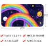 Bennigiry Eco-Friendly Non-Slip Bathtub Mat, Latex-Free, 67 x 37 cm, Rainbow Stars view 4