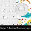 Bennigiry Eco-Friendly Massage Bathtub Mat, 68.3 x 37.3 cm, Spaceship, Rocket, Galaxy, Planet, Toy Robot view 3