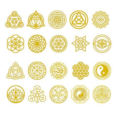 Kerdejar Self-Adhesive Copper Orgonite Stickers, 20-Pack