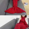 BWBG Mermaid Tail Blanket for Girls, Orange, All Seasons, 140 x 70 cm view 4