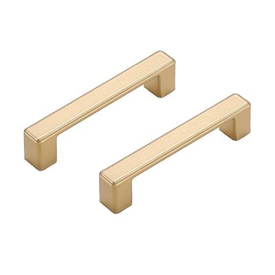 BOZONLI 2-Pack Gold Cabinet Handles, 96 mm Hole Spacing