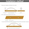 BOZONLI 2-Pack Gold Cabinet Handles, 96 mm Hole Spacing view 4